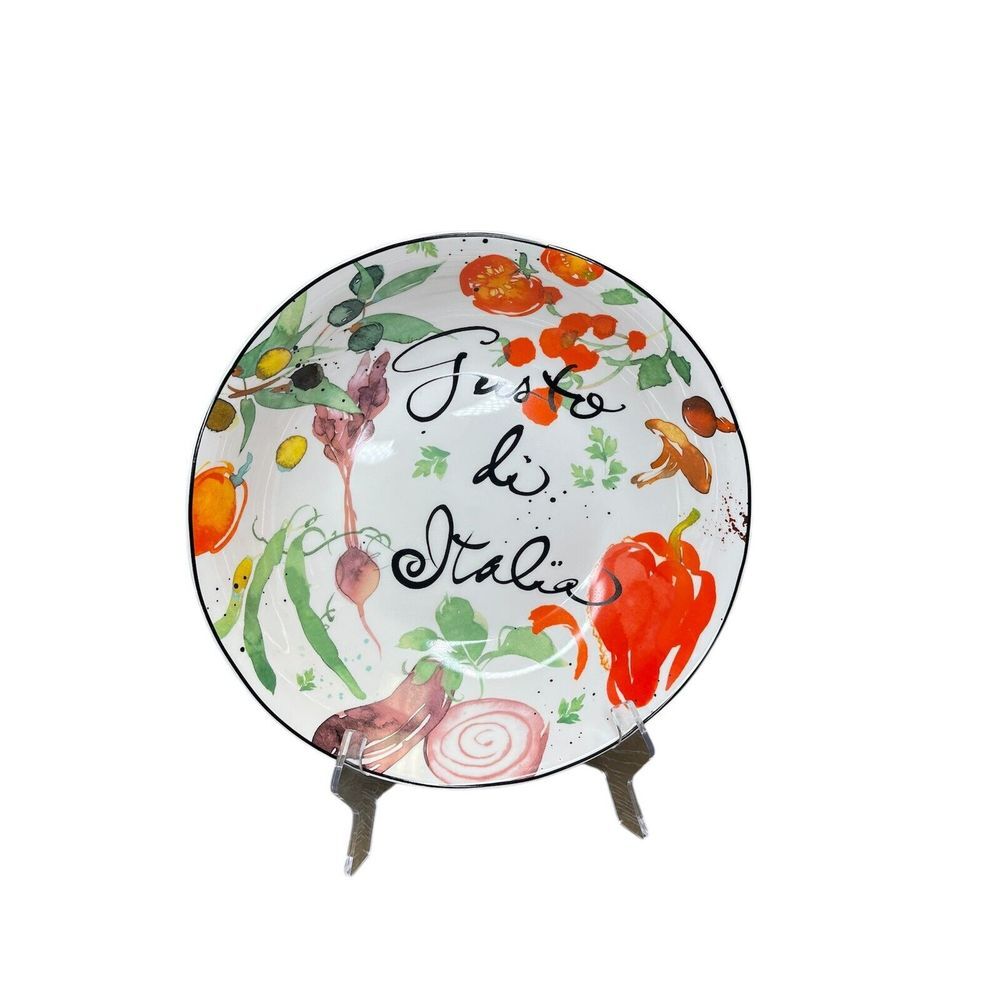 Certified International Julie Paton Melanzana Pasta Serving Bowl Gusto Di Italia